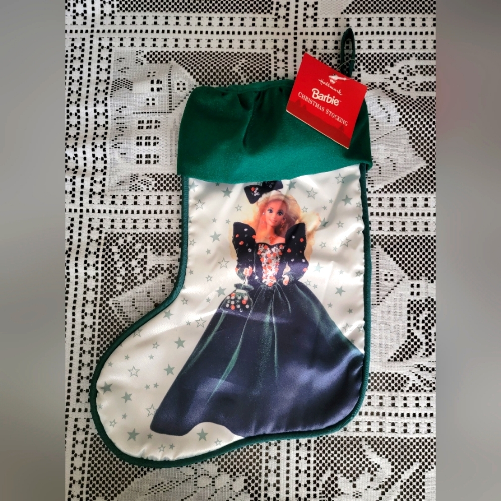 1995 Holiday Barbie Christmas Stocking